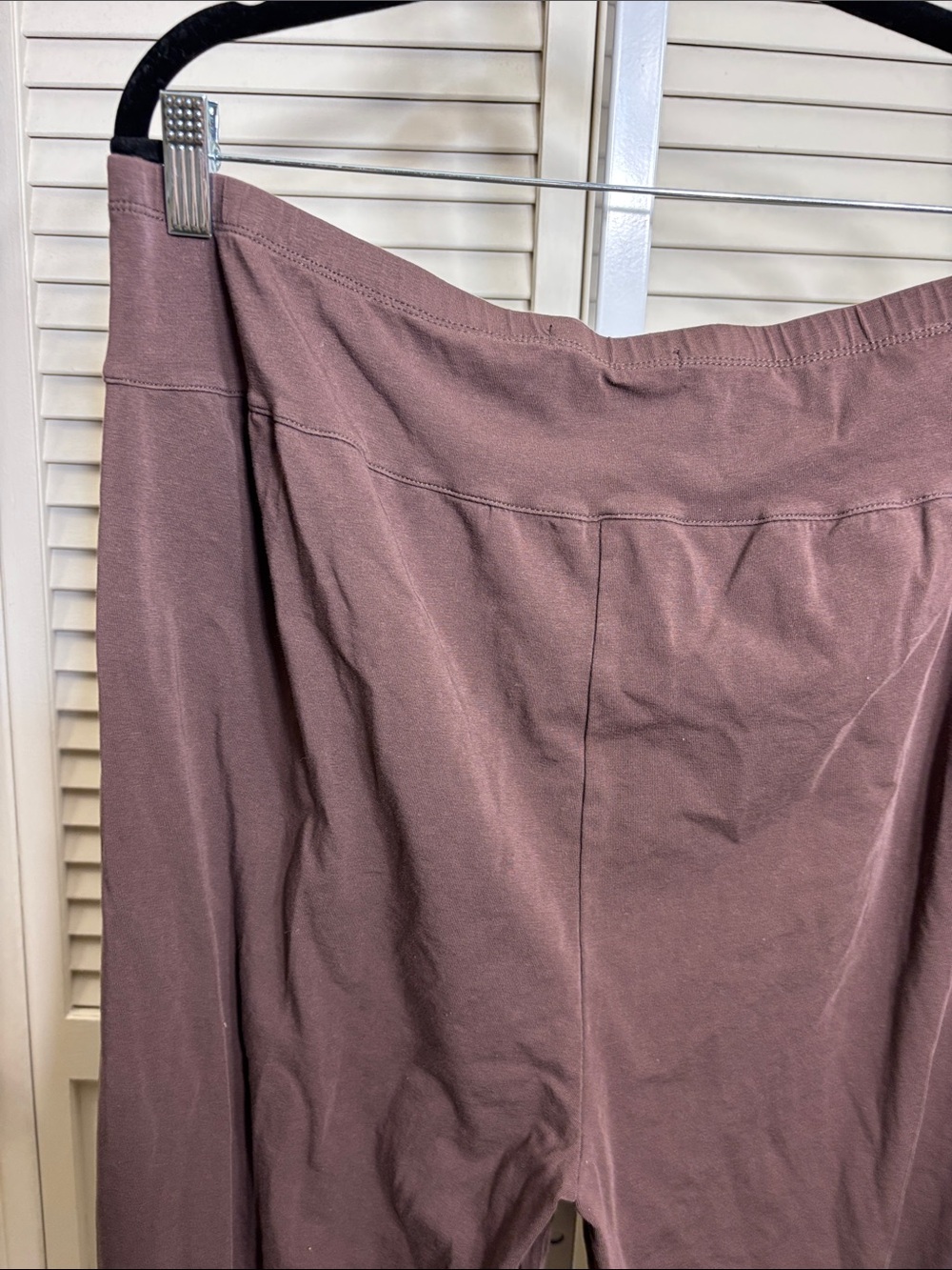 Gudrun Sjöden Bubble-Leg Brown Lagnelook Stretch Organic Cotton Pants XL - Picture 9 of 12
